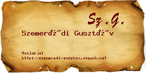 Szemerédi Gusztáv névjegykártya