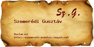 Szemerédi Gusztáv névjegykártya