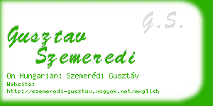 gusztav szemeredi business card