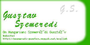 gusztav szemeredi business card